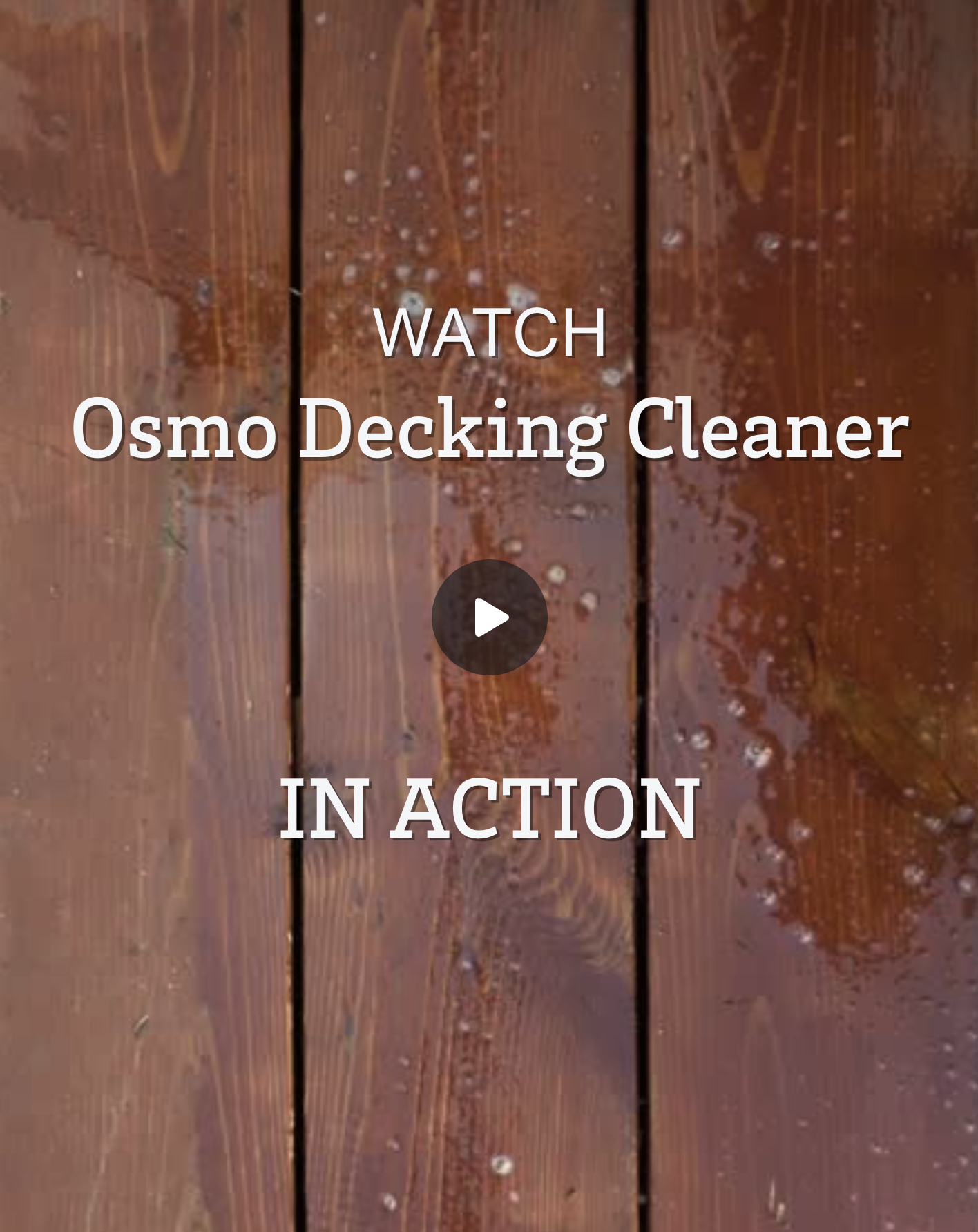 Watch a quick demo video showing how to use Osmo Decking Cleaner